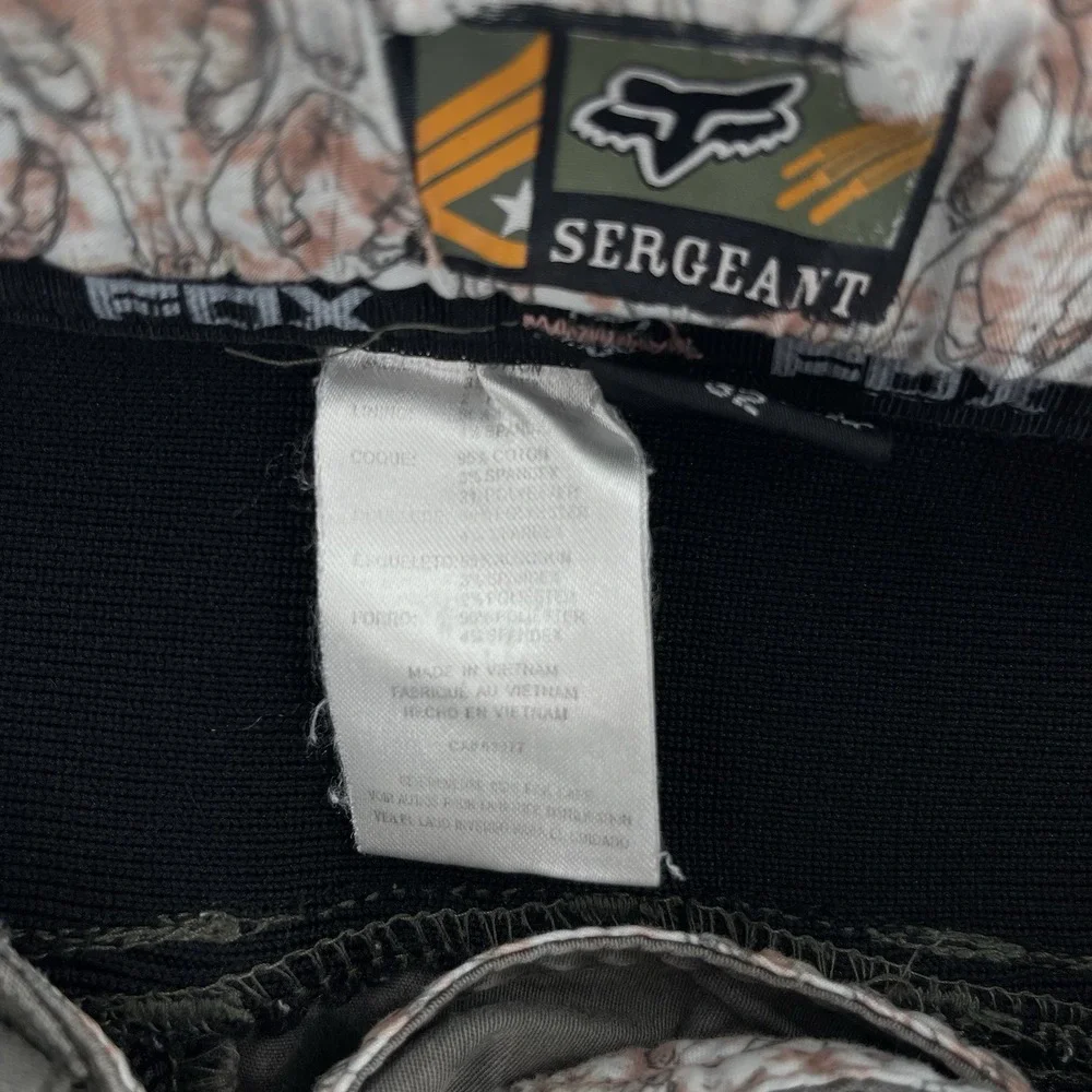 Fox Racing Sergeant Cargo Shorts Mens 32 Camo Bermuda Bike Motocross Grunge Y2K